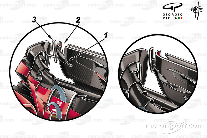 Ferrari SF71H front wing end plate