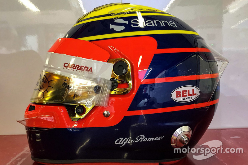 Casco especial para el GP de Mónaco de Charles Leclerc, Sauber