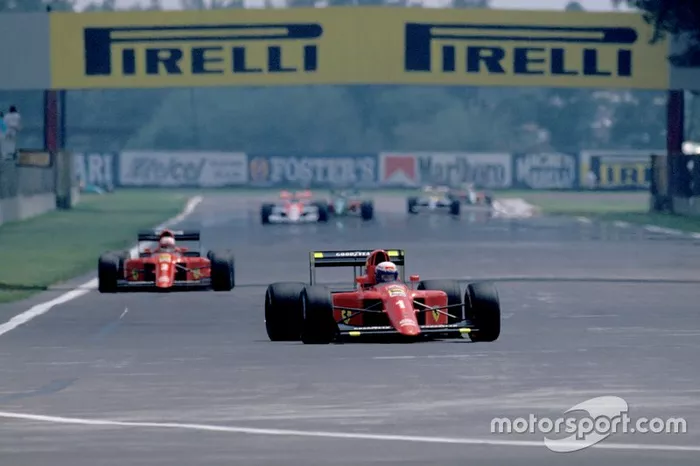 Alain Prost, Ferrari 641/2, Nigel Mansell, Ferrari 641/2