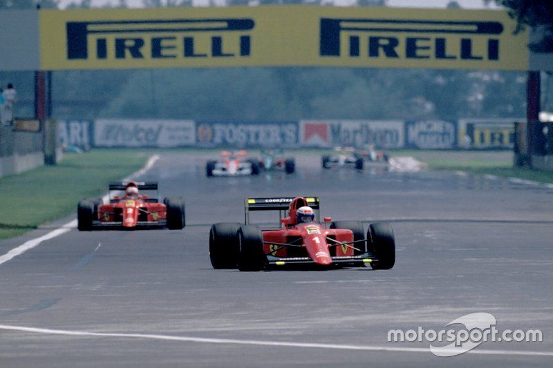 Alain Prost, Ferrari 641/2, Nigel Mansell, Ferrari 641/2