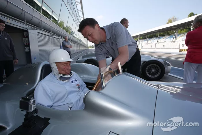 Lewis Hamilton et Sir Stirling Moss à Monza 