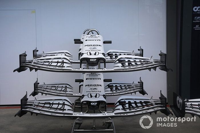 Detalle del morro del AlphaTauri AT01