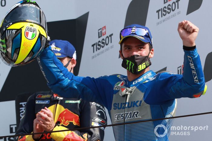 Podio: segundo lugar Joan Mir, Team Suzuki MotoGP