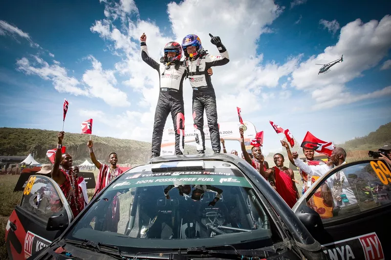 Vincitore Kalle Rovanperä, Jonne Halttunen, Toyota Gazoo Racing WRT Toyota GR Yaris Rally1