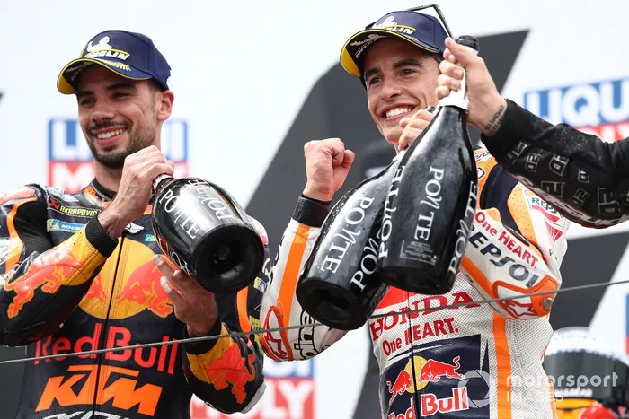 Podio: ganador Marc Márquez, Repsol Honda Team