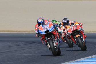 Andrea Dovizioso, Ducati Team, Marc Marquez, Repsol Honda Team, Cal Crutchlow, Team LCR Honda