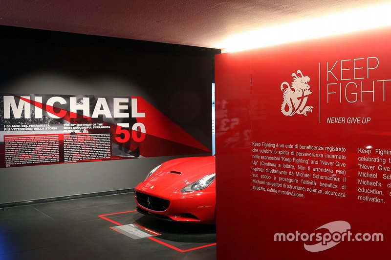 La exposición 'Michael 50' en el Museo Ferrari en Maranello