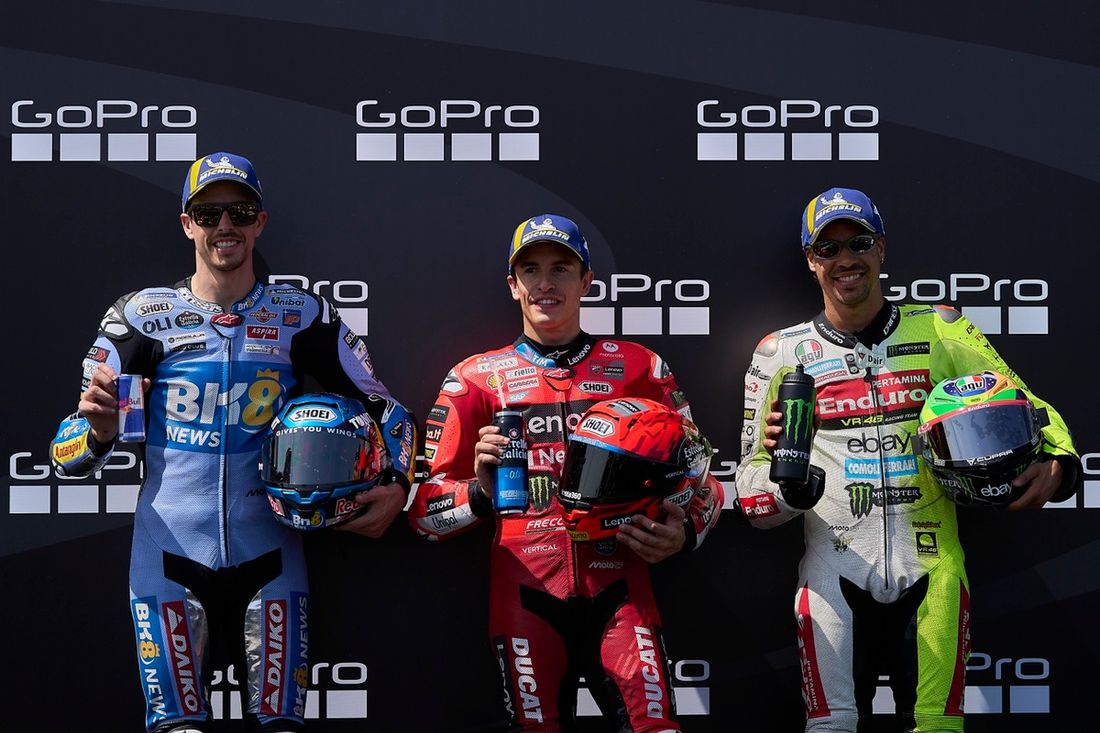 Franco Morbidelli, VR46 Racing Team, Alex Márquez, Gresini Racing, Marc Márquez, Ducati Team