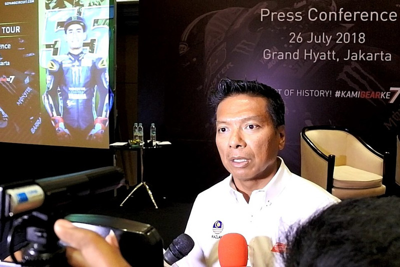 Dato' Razlan Razali, CEO Sepang International Circuit speak to media after press conference