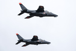 French Air Force fighter pilots and racing drivers swap rides