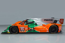 Imagen especial del #55 Mazda celebra el 25 aniversario de la victoria de Mazda en Le Mans