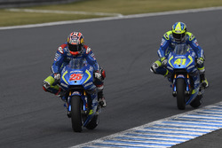 Maverick Viñales, Team Suzuki Ecstar MotoGP; Aleix Espargaro, Team Suzuki Ecstar MotoGP