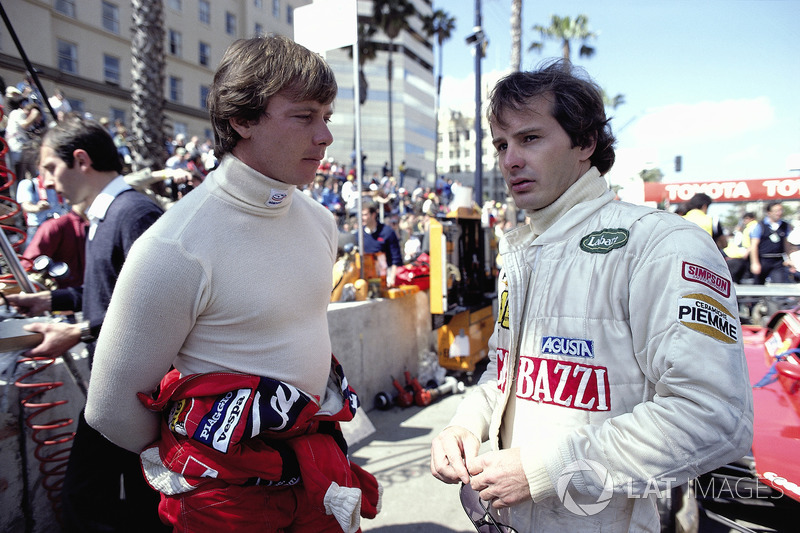 1982 - Didier Pironi e Gilles Villeneuve, pilotos da Ferrari