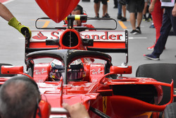 Kimi Raikkonen, Ferrari SF70H, mit Halo