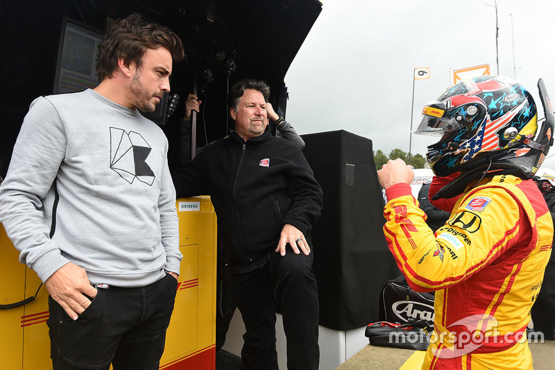 Fernando Alonso, Michael Andretti, Ryan Hunter-Reay, Andretti Autosport Honda