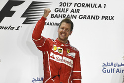 Podio: Sebastian Vettel, Ferrari