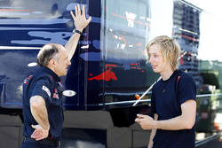 Franz Tost, Team Principal, Scuderia Toro Rosso, Brendon Hartley, troisième pilote Red Bull Racing