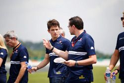 Charles Leclerc, Sauber, walks the track