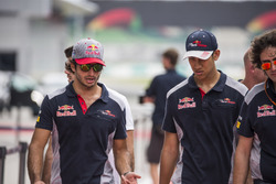 Carlos Sainz Jr., Scuderia Toro Rosso and Sean Gelael, Scuderia Toro Rosso