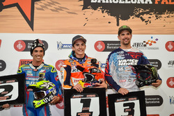 Podium : Le vainqueur Marc Marquez; le deuxième, Toni Elias; le troisième, Brad Baker