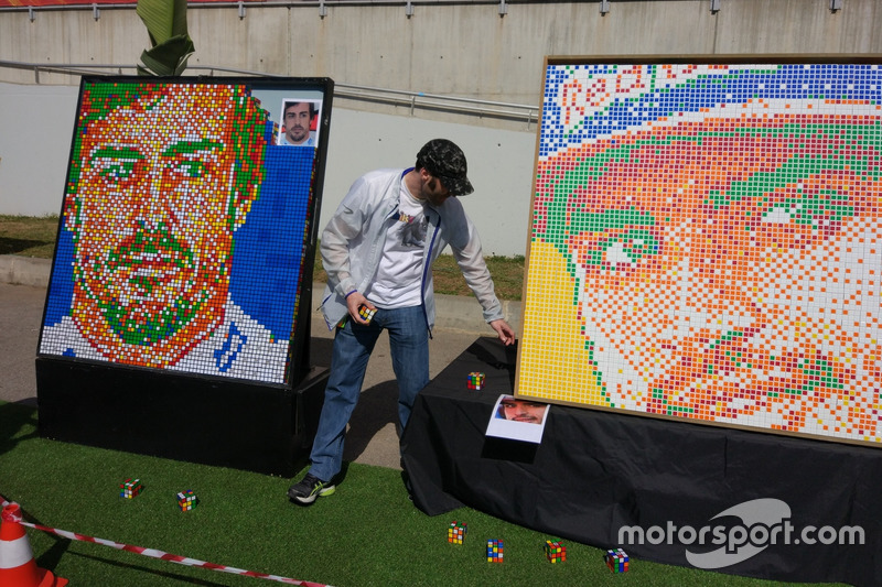 Retratos con cubos de rubik