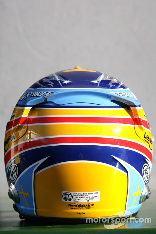 Helmet of Fernando Alonso, Renault