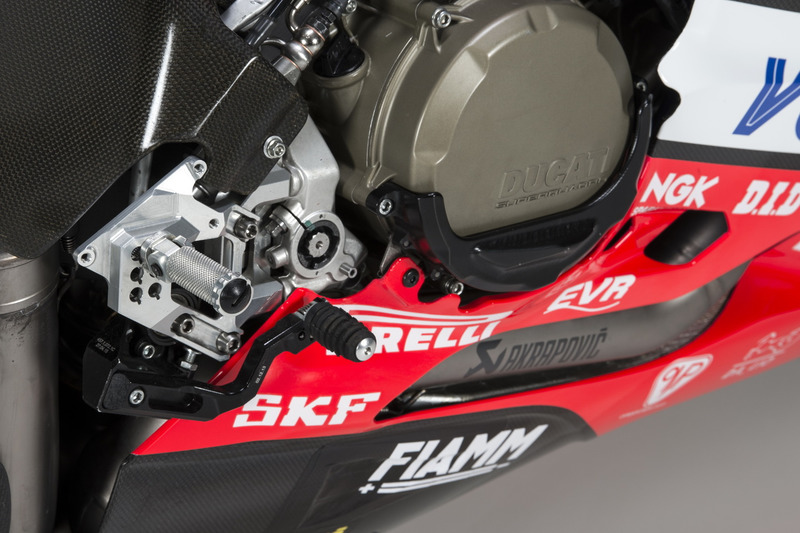 Detalle de la moto de Marco Melandri, Ducati Team