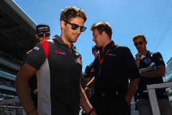 Romain Grosjean, Haas F1 Team lors de la parade des pilotes