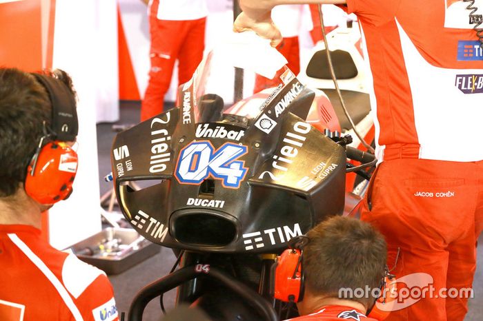 Andrea Dovizioso, Ducati Team, nuevo carenado aerodinámico winglet