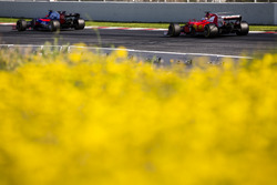 Себастьян Феттель, Ferrari SF70H, и Даниил Квят, Scuderia Toro Rosso STR12