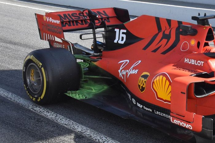 Detalle del suelo del Ferrari SF90