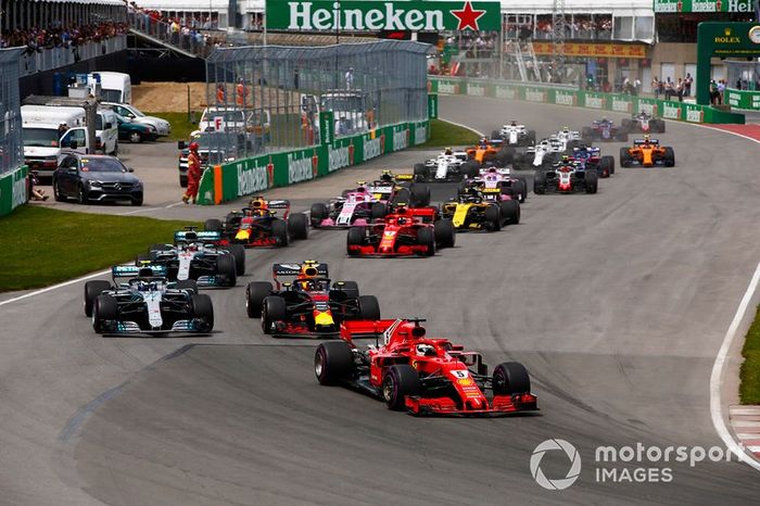 Sebastian Vettel, Ferrari SF71H lidera la carrera