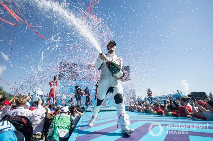Ganador, Sam Bird, Envision Virgin Racing celebra