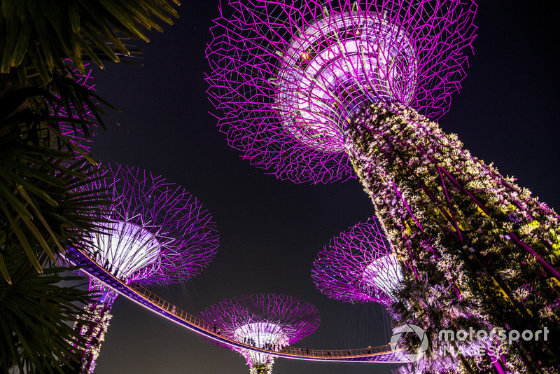 La iluminación de los jardines de Singapur