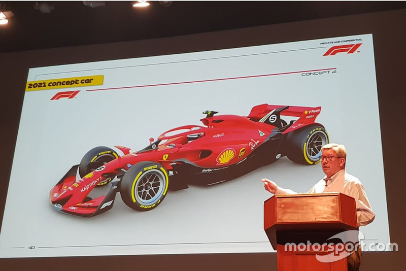 Ross Brawn with the 2021 F1 concept story