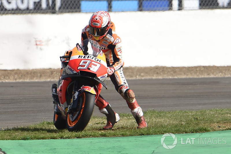Kecelakaan lowside Marc Marquez, Repsol Honda Team