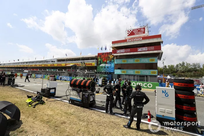Los mecánicos de Williams Racing en la parrilla