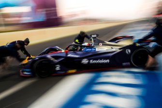 Sam Bird, Envision Virgin Racing, Audi e-tron FE05, viene riportato nel garage