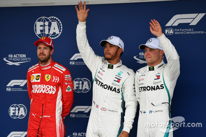 Себастьян Феттель, Ferrari, Льюіс Хемілтон, Валттері Боттас, Mercedes AMG F1