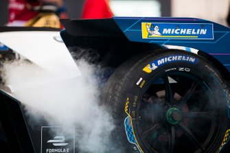 The Michelin tyre on Antonio Felix da Costa car, BMW I Andretti Motorsports, BMW iFE.18