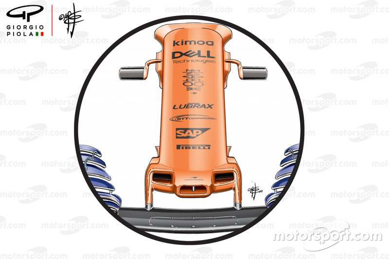 McLaren MCL33 nose, United States GP