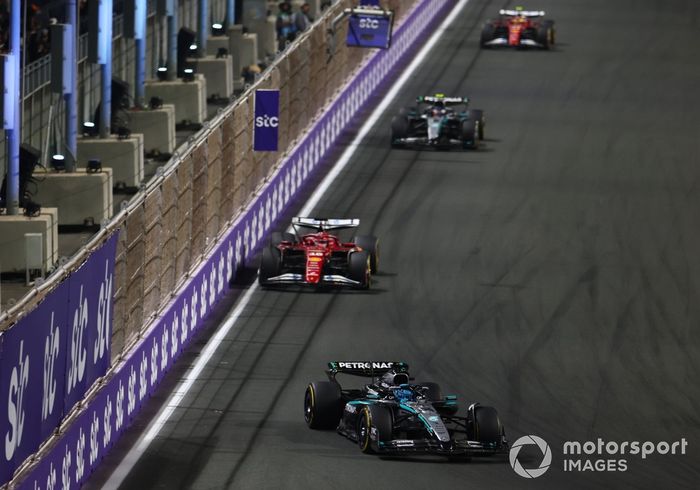 Charles Leclerc, Ferrari, George Russell, Mercedes, Andrea Kimi Antonelli, Mercedes