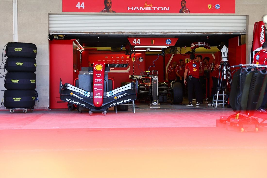 Ferrari pit area