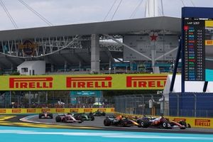 Charles Leclerc, Ferrari, Isack Hadjar, Racing Bulls Team, Yuki Tsunoda, Red Bull Racing Team