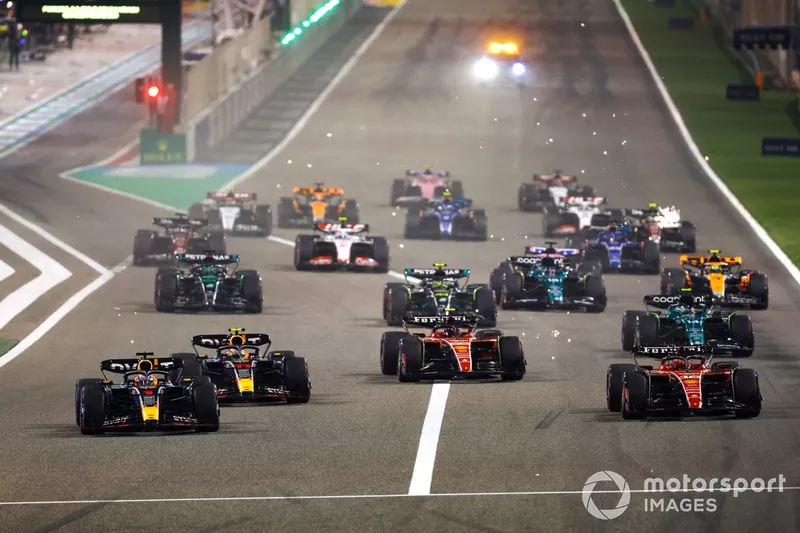 Max Verstappen, Red Bull Racing RB19, Charles Leclerc, Ferrari SF-23, Carlos Sainz, Ferrari SF-23, Sergio Perez, Red Bull Racing RB19