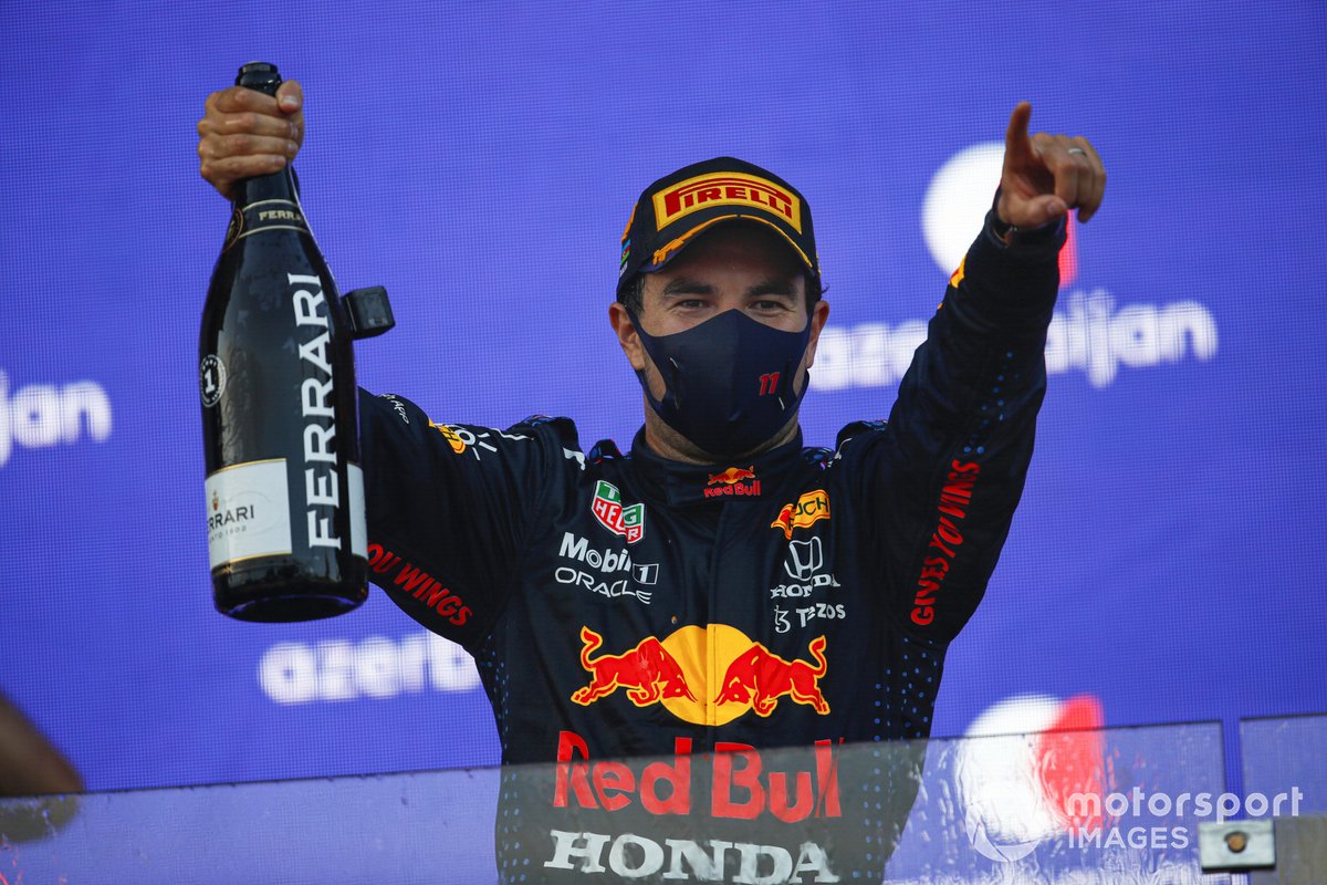 Sergio Perez took his first Red Bull win in Azerbaijan.