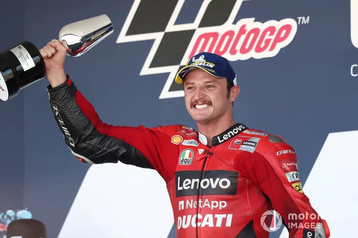 Podio: Ganador de la carrera Jack Miller, Ducati Team