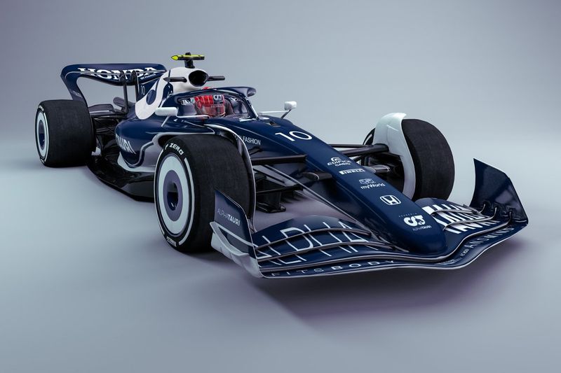 Boceto del AlphaTauri 2022