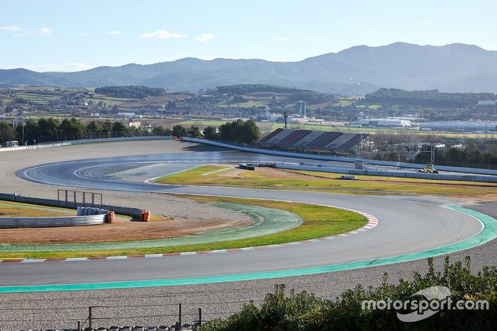 Trabajos de remodelación de la curva 10 del Circuit de Barcelona-Catalunya
