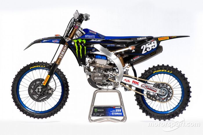 La moto de Glenn Coldenhoff, Monster Energy Yamaha Factory Racing